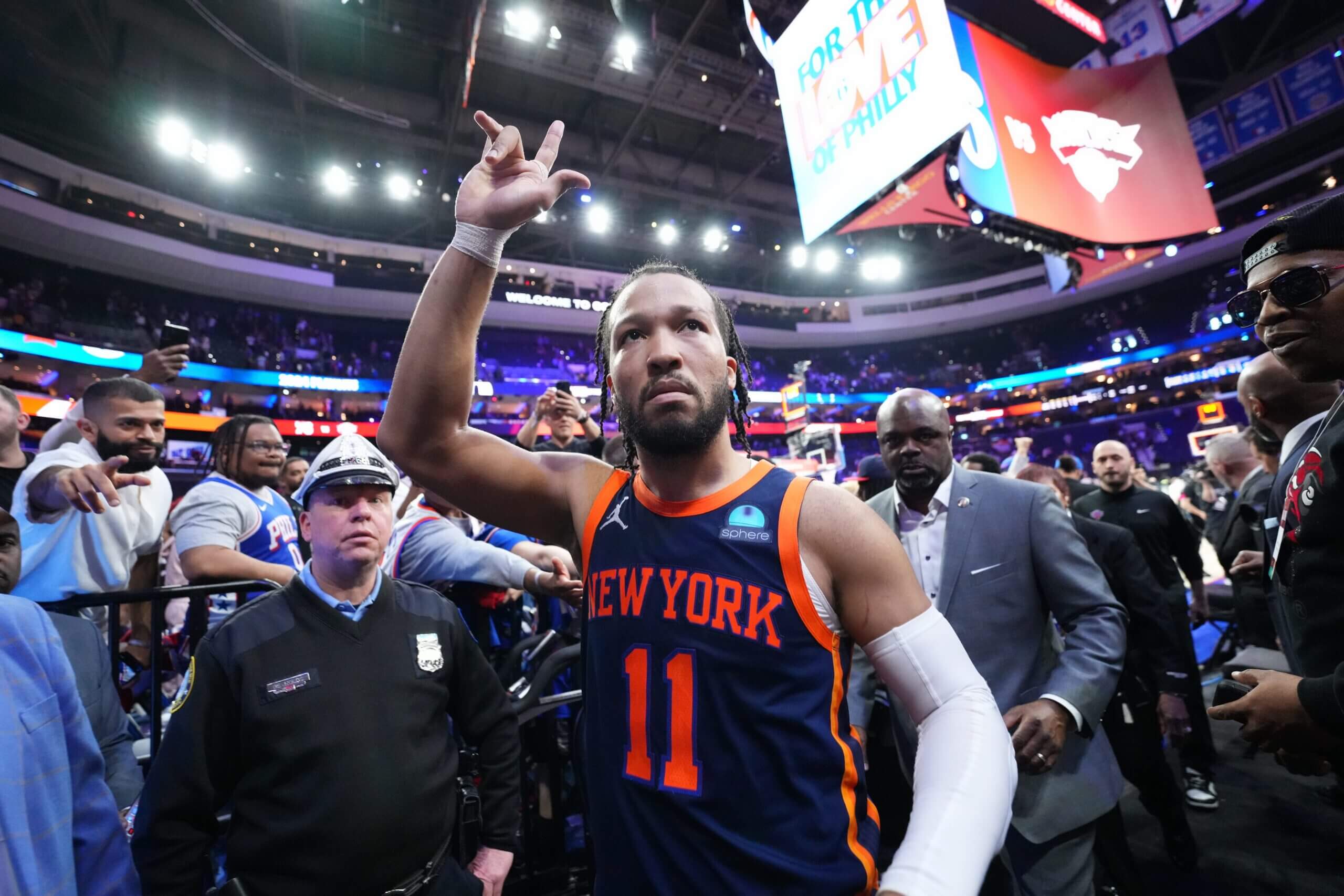 After Knicks fans swarm 76ers’ arena, Joel Embiid calls home crowd turnout ‘disappointing’