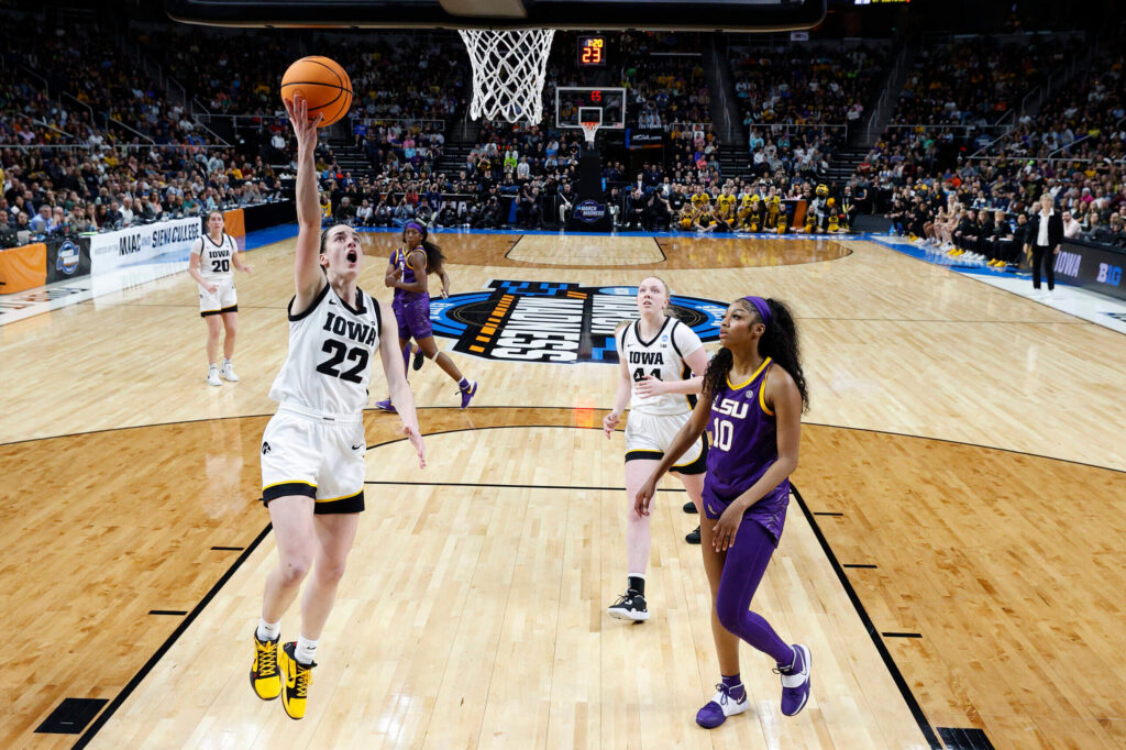 Caitlin Clark carries Iowa past Angel Reese, LSU to Final Four in epic battle of last year’s finalists