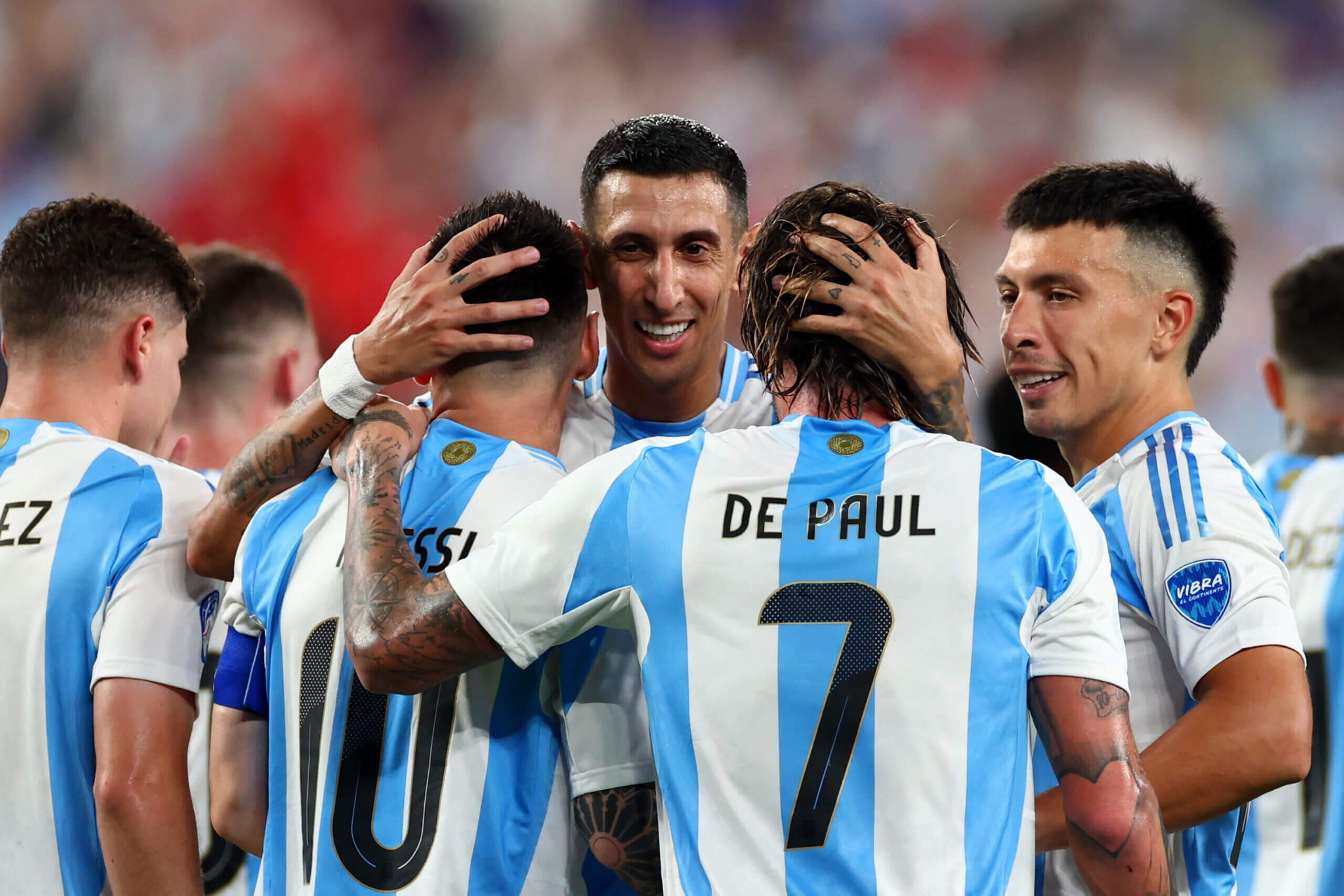 Lionel Messi and Argentina rejoice in their greatest national team of all time