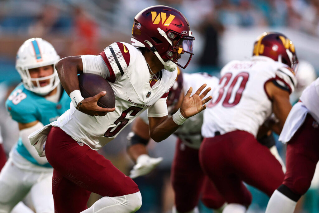 Jayden Daniels stands tall — and kind of scares Dan Quinn — in Commanders’ preseason loss