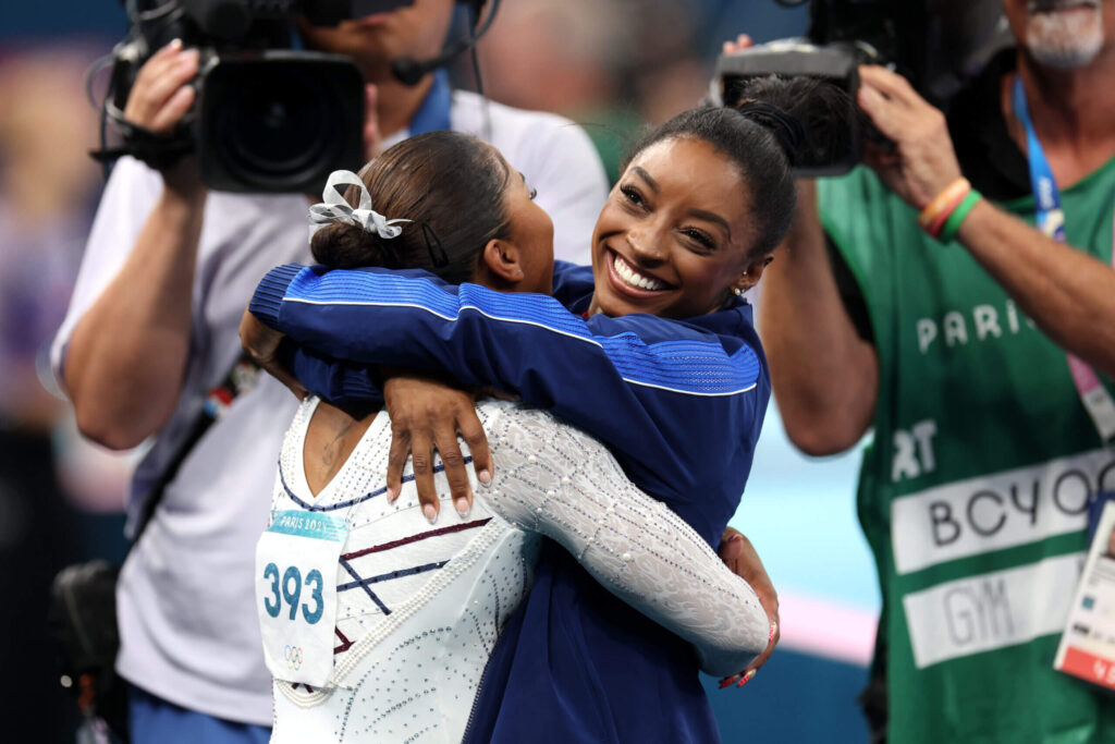Simone Biles gets silver on floor, Jordan Chiles bronze, as gymnastics ends in Paris